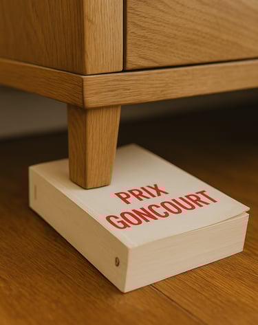 livre goncourt sous meuble