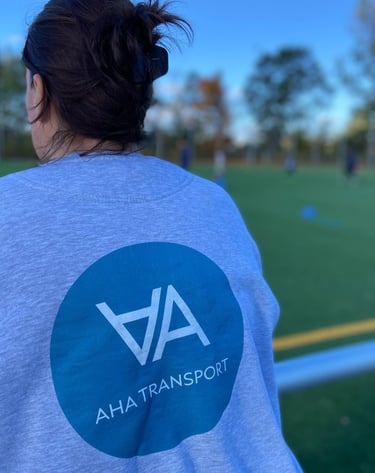 Huddy AHA Transport beim Fussballspiel