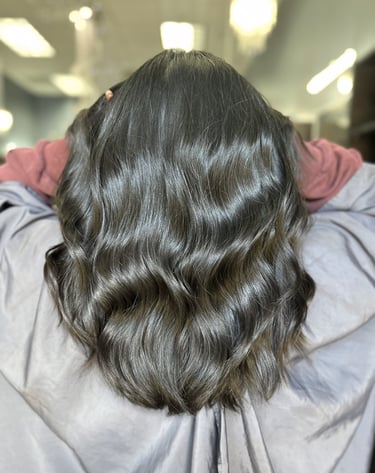 wavy natural keratin