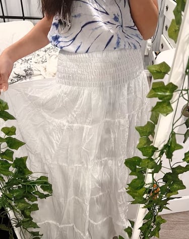 Yaya white skirt review