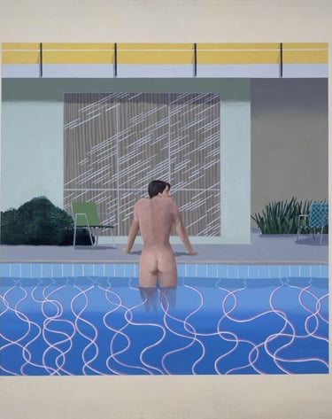 Peter Getting Out of Nick's Pool by David Hockney, 1966