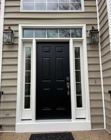 Entry door with sidelines and transom in Fredericksburg VA