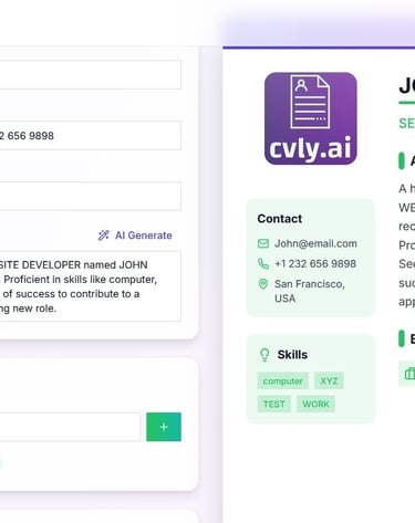 a website page with a list of the top 10 free resume templates