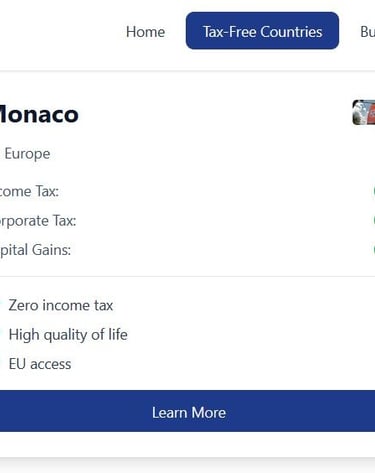 UAE offers zero income tax and upto 5% vat tax