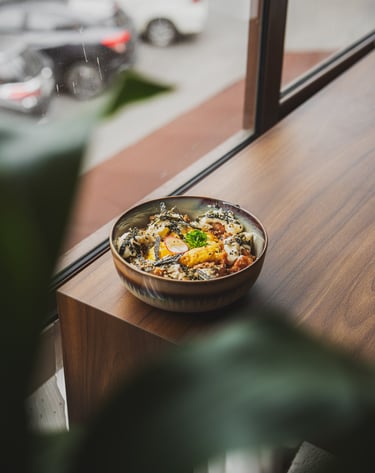 hearty rice bowl at Joyi Cafe in Batam