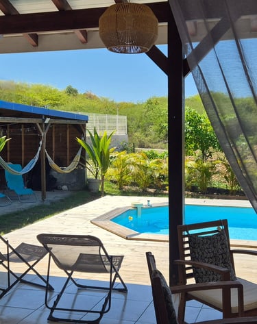 vue depuis la terrasse de la villa jolan