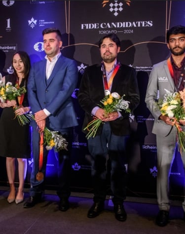 FIDE Chess Candidates 2024 Gukesh D India Chess Tan Zhongyi Lei Tingjie Ian nepomniachtchi hikaru 