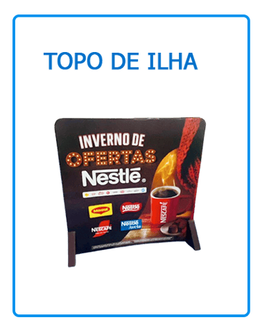 imagem de uma display Topo de ilha 