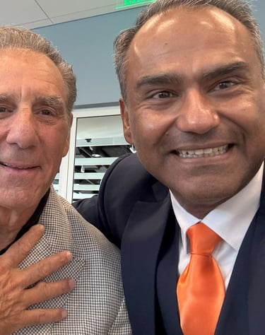 Nadeem Azhar with Michael Richards