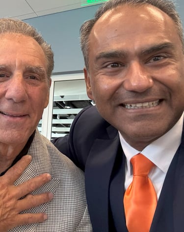 Nadeem Azhar with Michael Richards