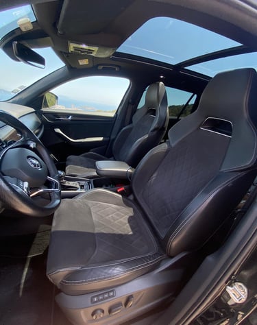 intérieur Skoda chauffeur privé Cassis