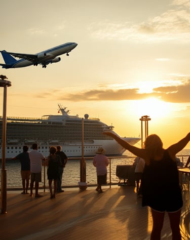 Boarding cruise ship – travel advocate planning your cruise