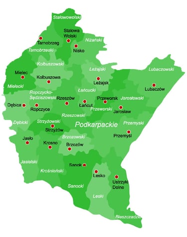 rzeczoznawca rzeszów-podkarpackie mapa