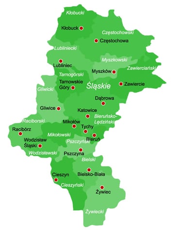 Rzeczoznawca maszyn śląsk mapa