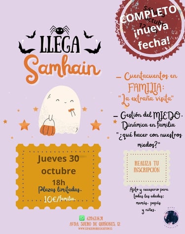 actividades en familia samhain otoño halloween leon Espacio Mare Cognitum