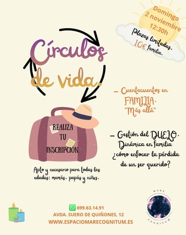 mas alla. muerte. duelo. psicopedagogia. cuentacuentos. espacio mare cognitum