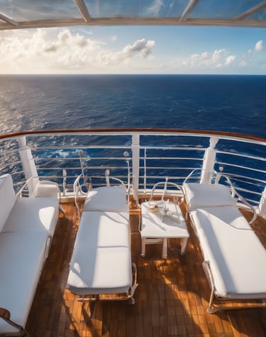 a large cruise ship in the middle of the ocean