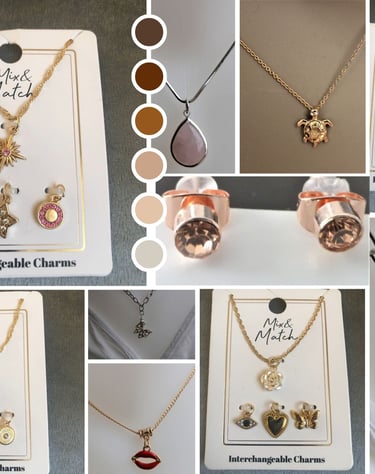 des pendentifs des boucles d'oreille