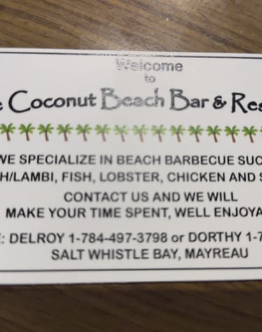 Visitenkarte Coconut Beach Bar