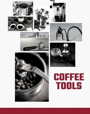 a coffee maker with coffee beans and coffee beans