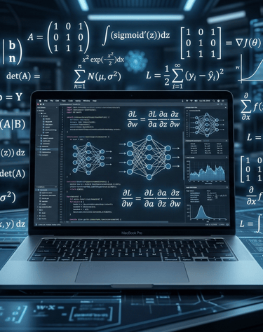 A photo-realistic, cinematic shot of a professional female data scientist in a dark tech environment