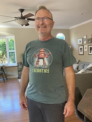 Talbotics t-shirt in Santa Barbara.