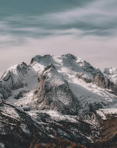 Dramatic peaks of the Dolomites in Italy