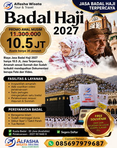 Biaya Badal Haji 2027