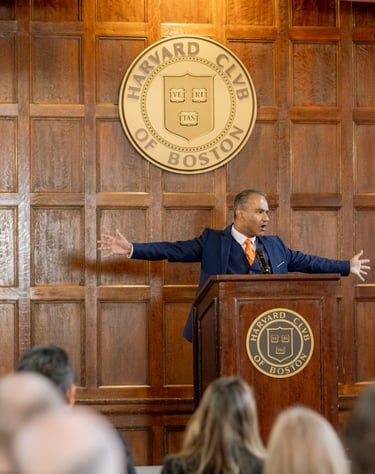 Nadeem Azhar at Harvard Club of Boston