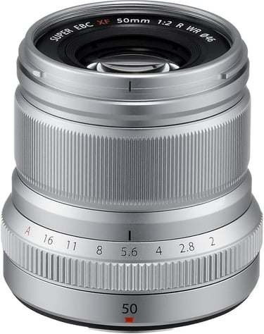 Fujifilm XF50mmF2 R WR Lens - Silver