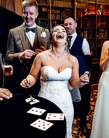 laughing guests