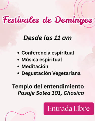 Festival De Domingos. Templo del Entendimiento, Iskcon Chosica
