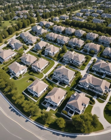white-and-red houses