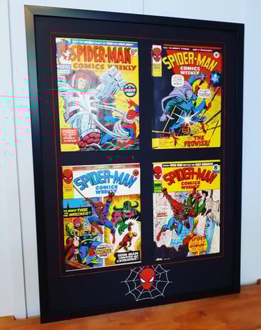 Spiderman comic book frame