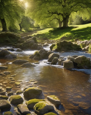 Wooded River scene, Exmoor