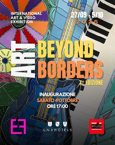 flyer 7e art beyond  borders avec Guitare et clavier