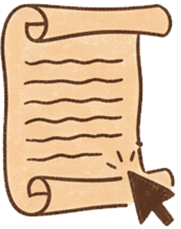 a scroller with a a magic cursor around it