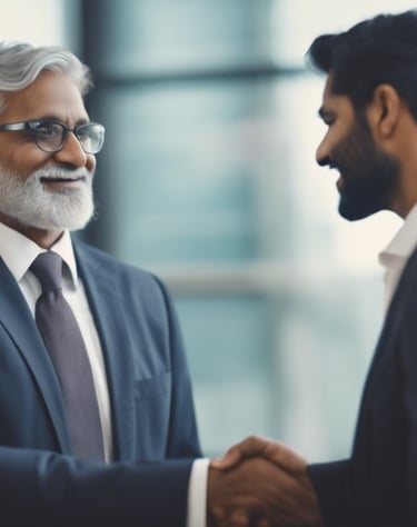 B2B Technology Startup acknowledging the success and contribution of business consulting engagement