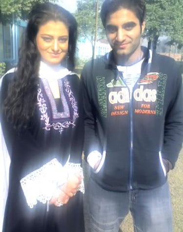Naghman Saleem with Actress Laiba Khan