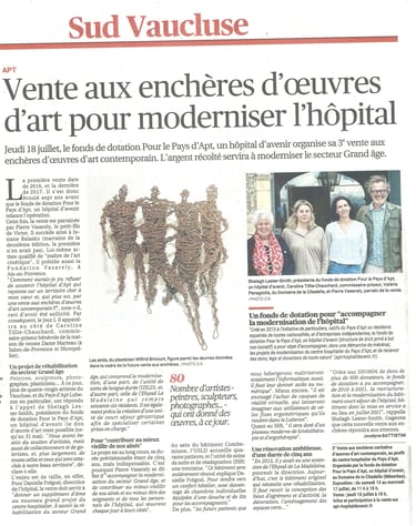 enchères art contemporain Wilfrid Bricourt