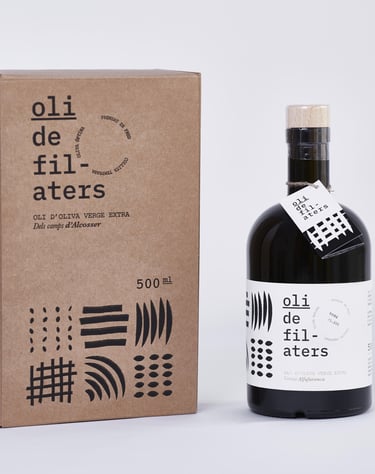 GORIGO bodegon OLI DE FILATERS aceite premium de oliva