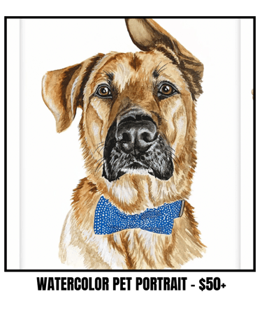 watercolor pet portrait, custom dog portraits, custom portrait pet, pet family portrait