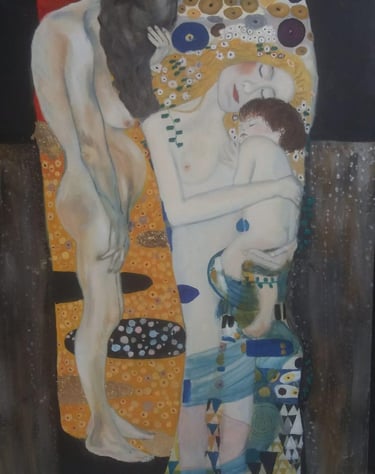 Volgens Gustav Klimt, De drie generaties van vrouwen