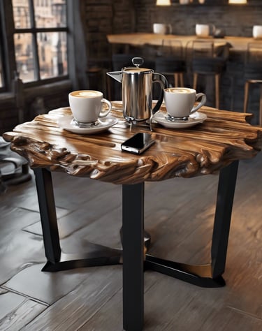 a woman in a sweater dress smiling and holding a smart phone