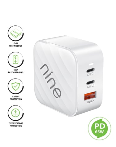 NINE PD65W GaN Charger