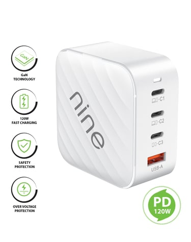 NINE PD120W GaN Charger