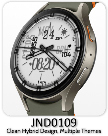 JND0109 Wear OS Watch Face