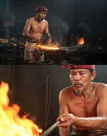 The making of Balinese silver