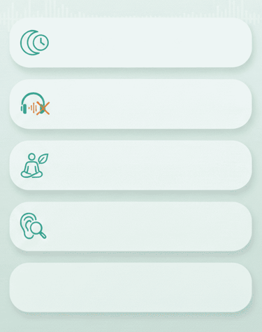 Consejos para mejorar la calidad de vida en el tinnitus