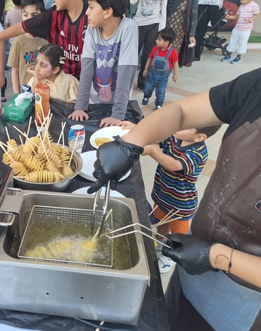 Potato spirals, potato swirls